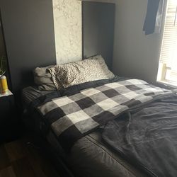 Queen Bed Frame nd Back Board