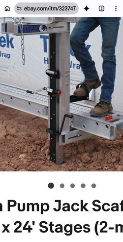 Werner Scaffold pumpjack and 12' pole