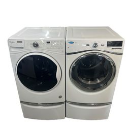 Whirlpool XL Washer & Dryer w/ Steam 