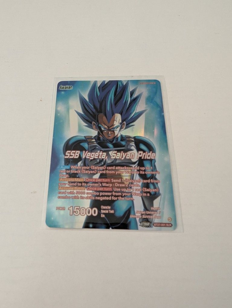 Vegeta SSB Saiyan Pride SLR Bt27 - History Of Z Dragon Ball