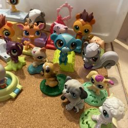 Littlest Pet Shop McDonald's Happy Meal Toys Lot Set of 19 Dogs Cats Animal LPS/
