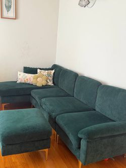 Corner Sofa green