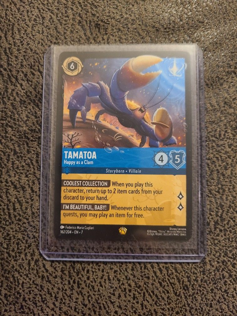 Lorcana Tomatoa Happy As A Clam Foil
