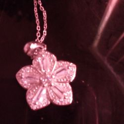 Silver Flower Necklace