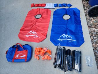 cornhole set - portable
unused
manual included
carry bag : 16x10x7H"
$10