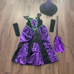 Halloween Witch Girls Costume 7-8