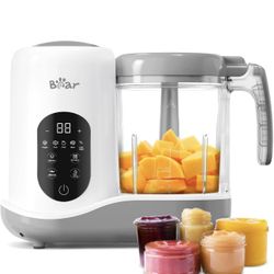 BEAR 2024 Baby Food Maker | One Step Baby Food Processor Steamer Puree Blender | Auto Cooking & Grinding | Baby Food Puree Maker with Self Cleans | To