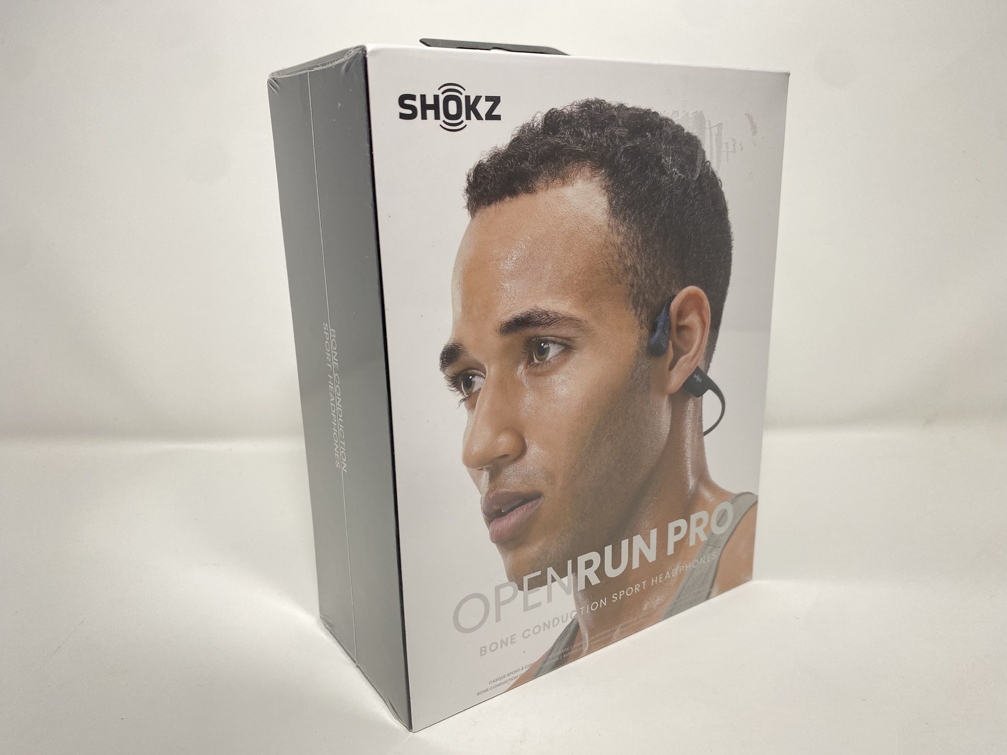 Shokz OpenRun Pro Bone Conduction Open-Ear Sport Bluetooth Wireless Headphones Black