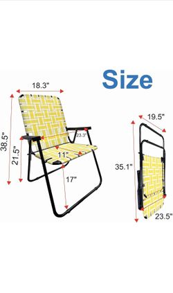 Retro Style High Back Design Outdoor Webbed Chair