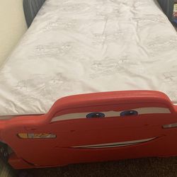 Boy Lightning McQueen Bed W/mattress 