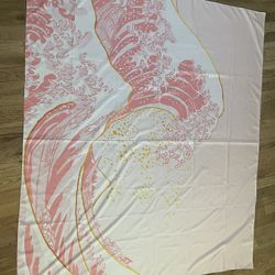 Pink Wave Tapestry 