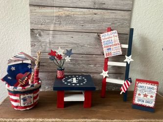 Last of the 4th of July tray decor