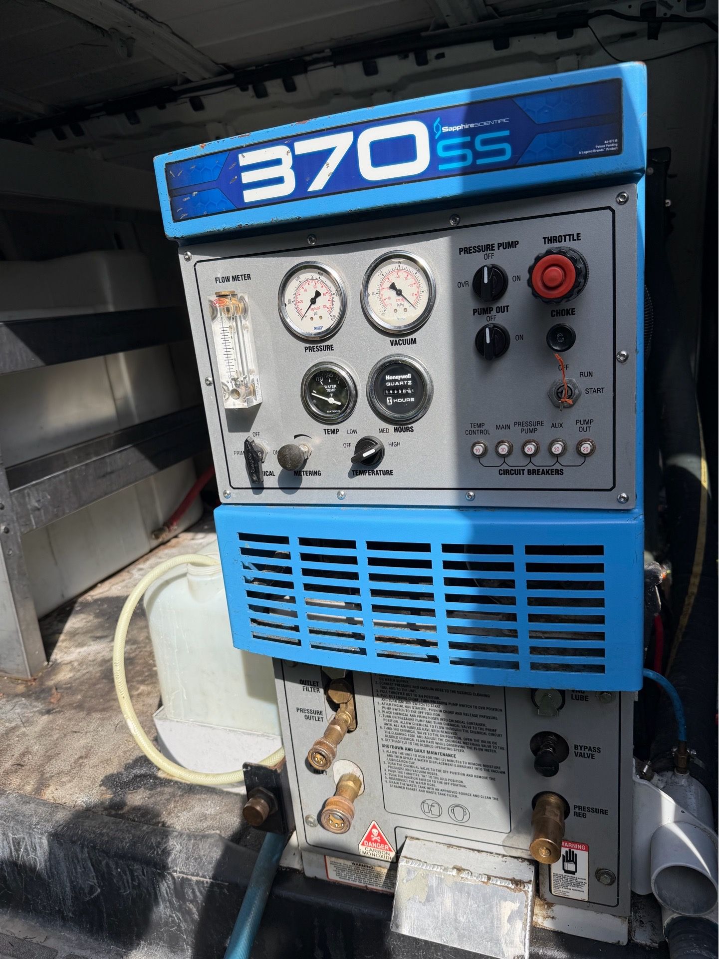 Carpet Cleaning Truckmount Machine