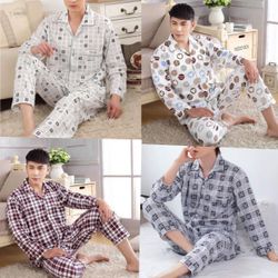 Men’s long sleeve two-pieces pajamas 