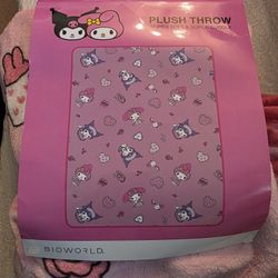 My Melody & Kuromi Plush Throw
