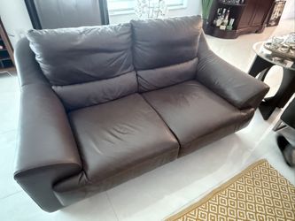 Nicoletti Italian leather loveseats /couches