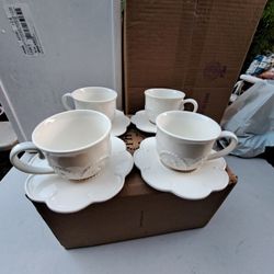 Set De Tazas Y Platitos Marbella Nuevos