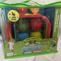 Chuckle Roar 2 in 1 Kick and Roll Family Croquet 