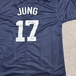 Jace Jung Signed Autograph Custom Jersey - Beckett Coa - Detroit Tigers