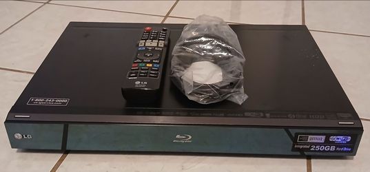 LG BD590 Wi-Fi Blu-ray Player 250GB HDD w/ Remote