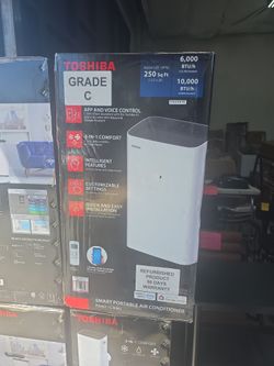 TOSHIBA- smart Portable Air Conditioner- 6000 BTU- 250 sq ft