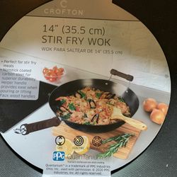 New Item Croydon 14 Inch 35.5 Cm Stir Fry Wok