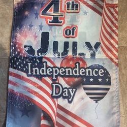 NEW 4th Of July Garden Flag 12x18 Inches