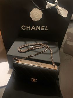 Chanel Trendy CC Black Rose Gold How