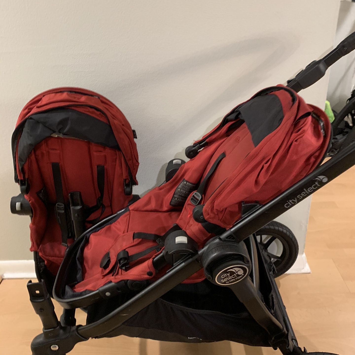 City Select Double Stroller And Safety 1st Car Seat
