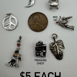 925 Vintage Sterling Silver Charms $5 Each 