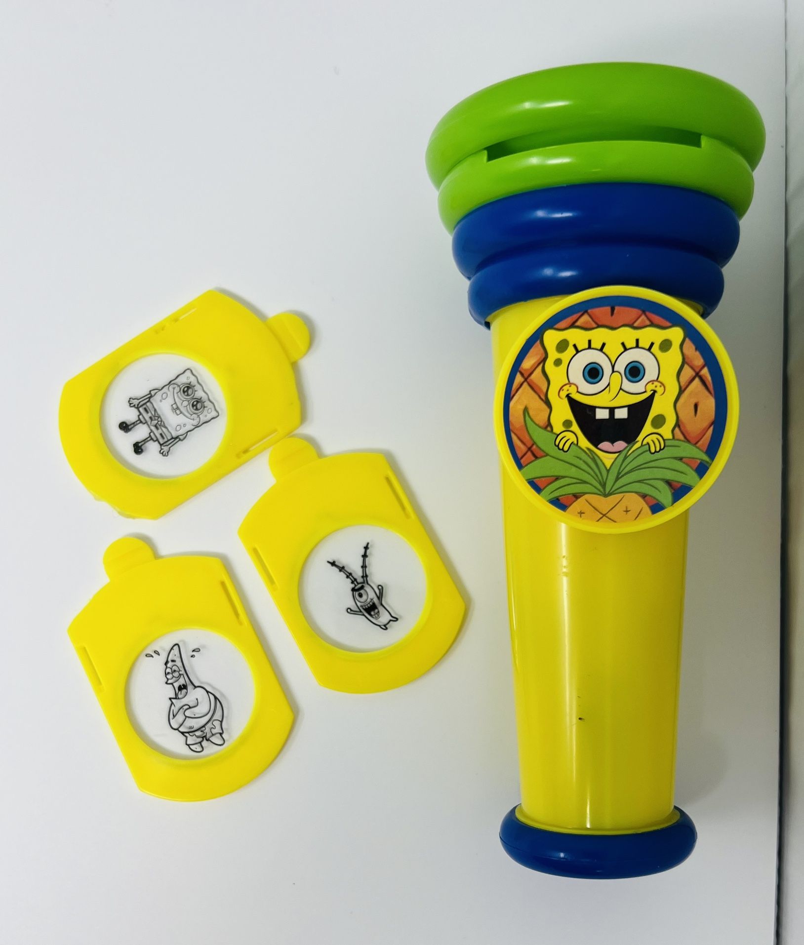 Spongebob Squarepants Projector Flashlight With Three Lenses And Stand