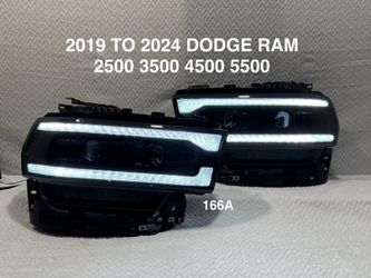 2019 TO 2024 DODGE RAM 2500 / 3500 / 4500 / 5500 BLACK SMOKE PROJECTORS SEQUENTIAL HEADLIGHTS