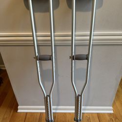 Pair Of Standard Height Crutches 