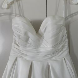 White Wedding Gown Size 6 David’s Bridal