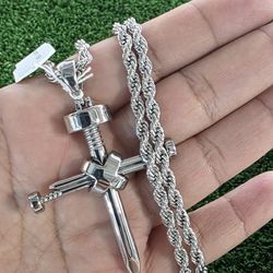 Nail cross Necklace