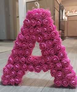 Foam flowers letters