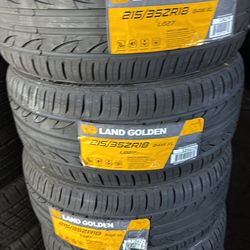 215/35/18 land golden tires 🛞