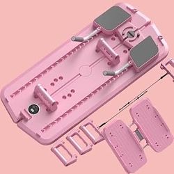 JANUA Pilates Reformer Machine, Pilates Board, Multifunctional Abdominal Board with Resistance Band, Push up, Ab Machine, Core Trainer, ab Workout Equ