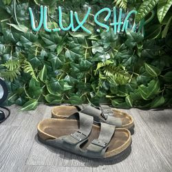 Birkenstock Arizona Oiled Leather Sandals Black EU 38 Women’s US 7- 7.5