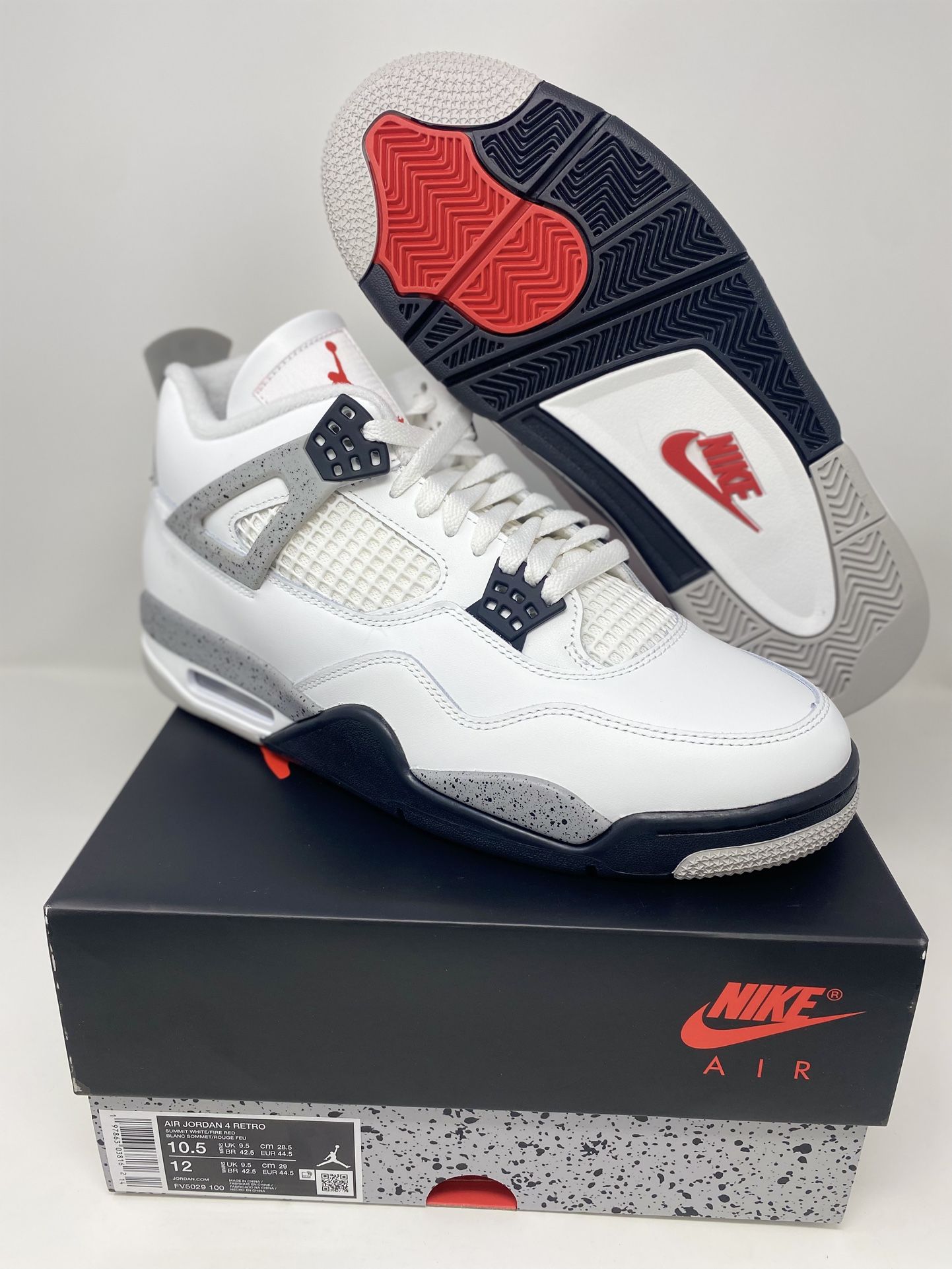 Nike Air Jordan 4 Retro OG 2025 White Cement Brand New IN HAND !!