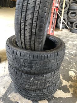 285 45 22 USED SET OF 4 BRIDGESTONE DUELLERS