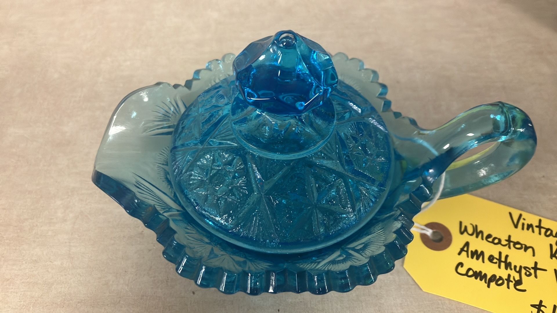 Vintage Wheaton Kemple Amethyst Valtec Compote