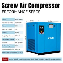 20HP Air Compressor New