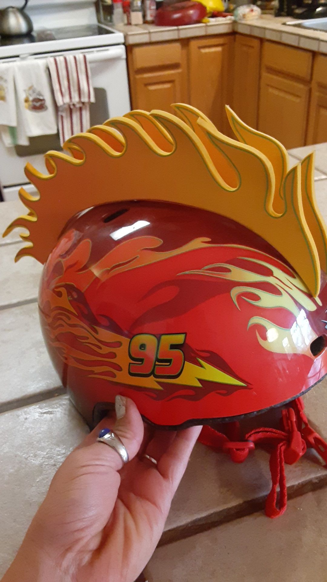 Lightning McQueen Bike Helmet