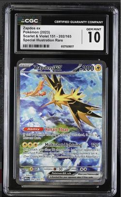 Zapdos 202/165 cgc 10