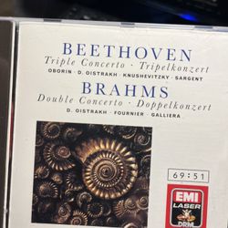 Beethoven’s Triple Concerto, Brahms Double Concerto, Cd