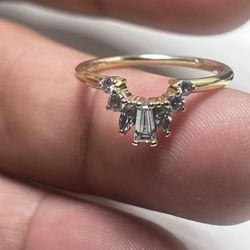 14K MARROW White Diamond Gemma Ballerina Ring