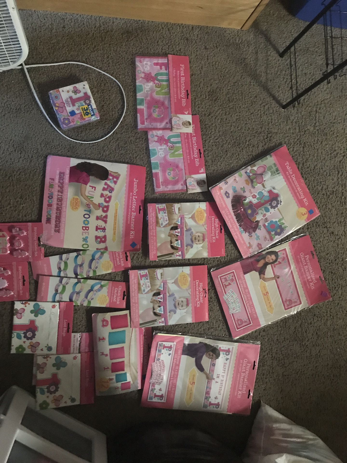 1st birthday party supplies