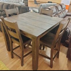 BEAUTIFUL NEW BRANTLEY DINING SET ON SALE ONLY $499. IN STOCK SAME DAY DELIVERY 🚚 EASY FINANCING 