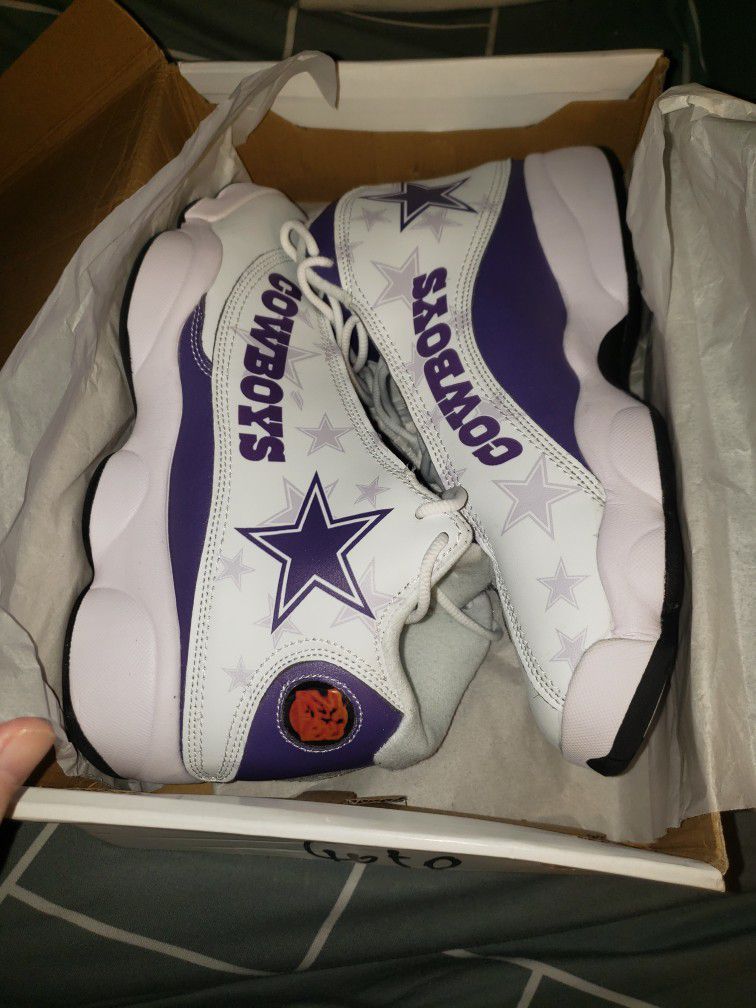 Customized Jordan 13 Style Type Dallas Cowboys Shoe